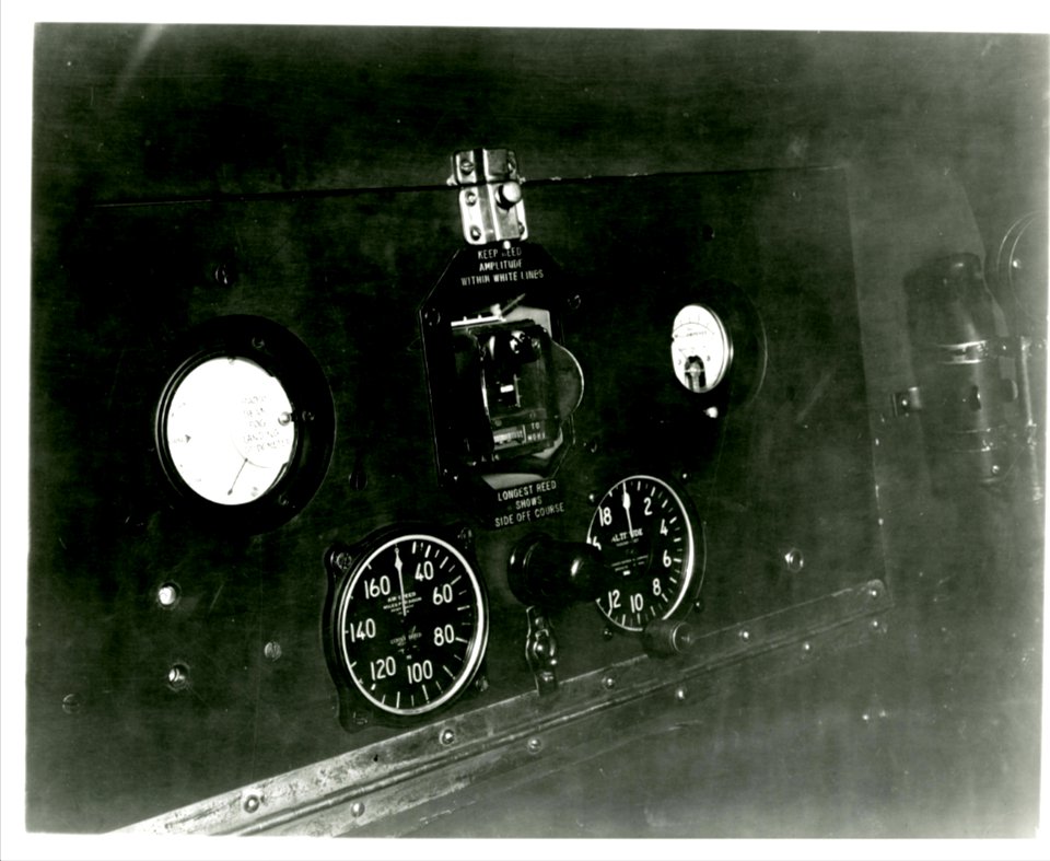 Dials for blind landing aircraft