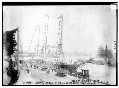 DIANA - Arctic expedition, just before sailing (MacMillan's ship), July 2, 1913 LCCN2014692674