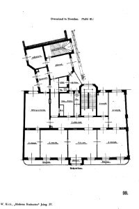 Dianabad Haus Bürgerwiese 22 Dresden, Grundriss