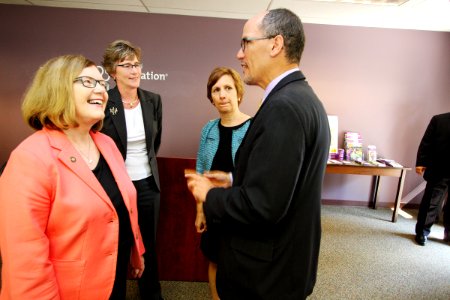 Diane Rosenbaum, Hanna Vaandering, Suzanne Bonamici and Thomas Perez, 2015
