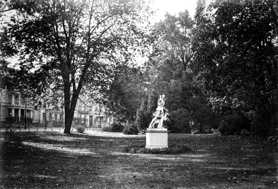 Diana statue in the Tiergarten, Berlin 1879