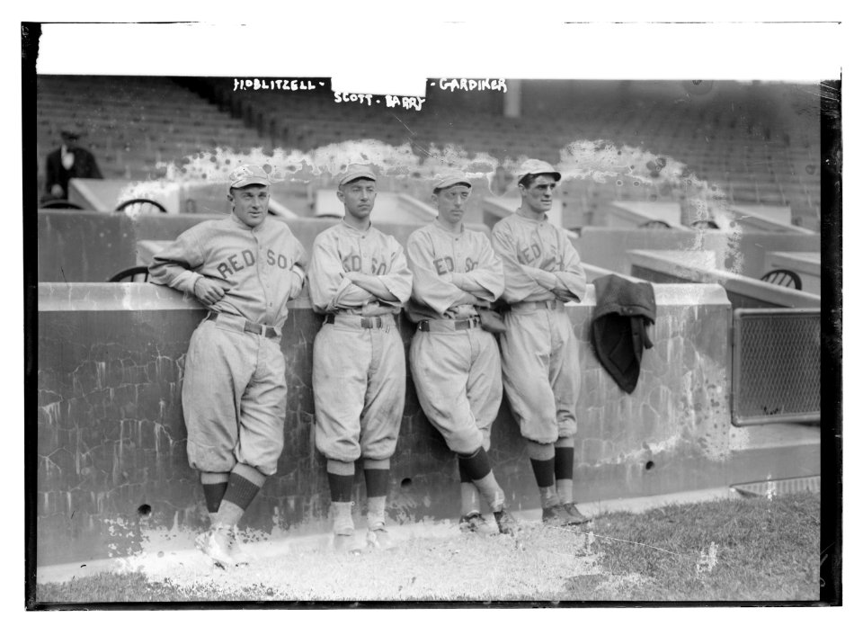 Dick Hoblitzell, Everett Scott, Jack Barry, Larry Gardner, Boston AL (baseball) LCCN2014699982
