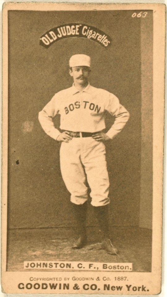 Dick Johnston, Boston Beaneaters, baseball card portrait LCCN2007685747