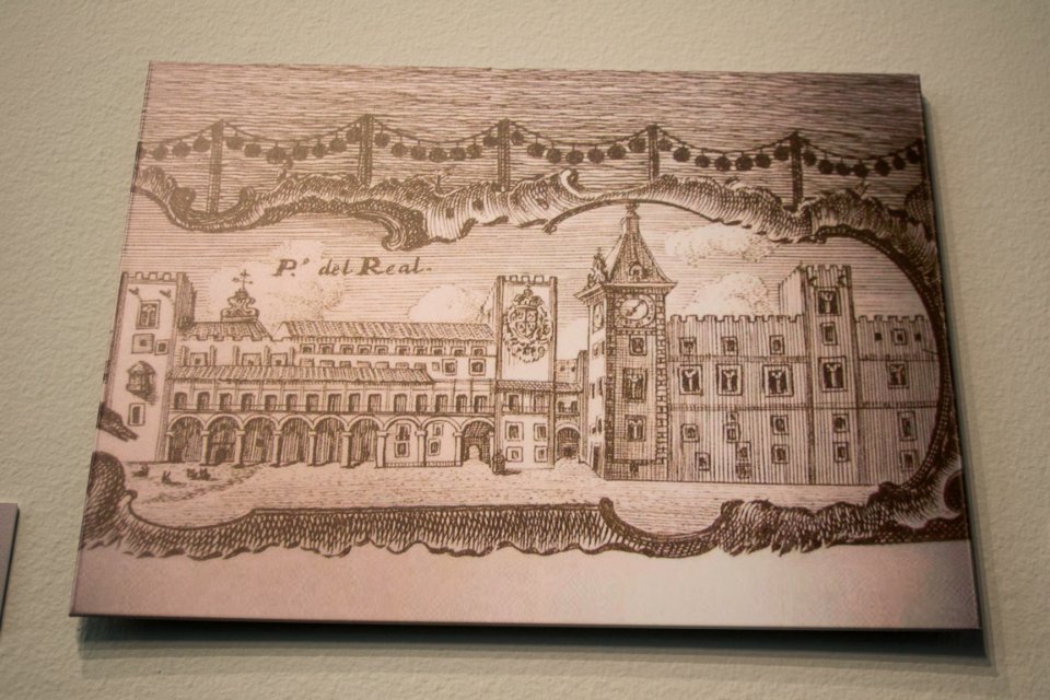 Dibujo del Palacio Real de Valencia en el MUVIM 01