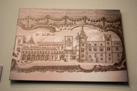 Dibujo del Palacio Real de Valencia en el MUVIM 01