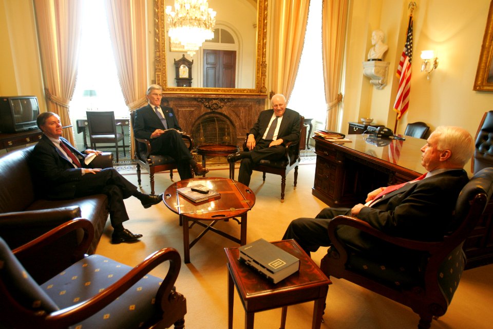 Dick Cheney meets with John McCain, John Warner, and Lindsey Graham