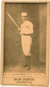 Dick Johnston, Boston Beaneaters, baseball card portrait LCCN2007685748