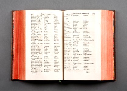 Dictionnaire de la prononciation angloise, 1756 - Skoklosters slott - 86205 photo