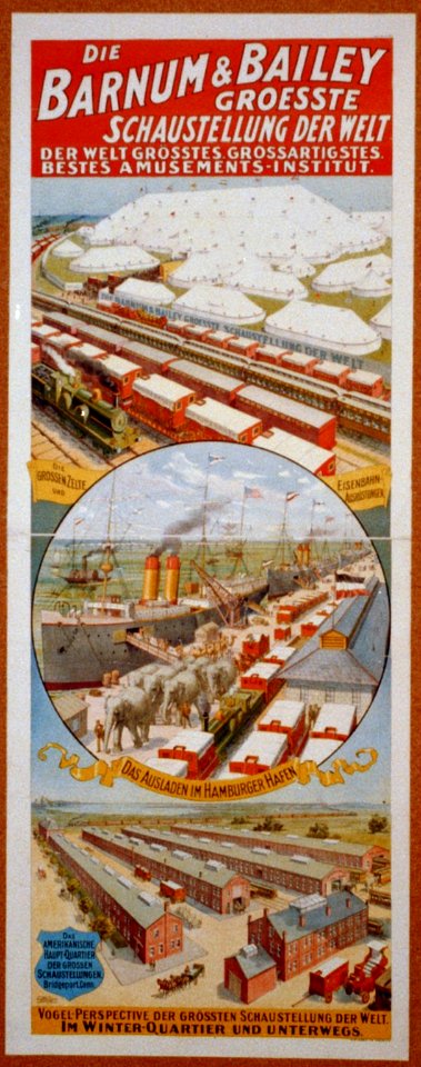 Die Barnum & Bailey Groesste Schaustellung Der Welt ... Vogel-Perspective Der Grossten Schaustellung Der Welt ... LCCN2002719030