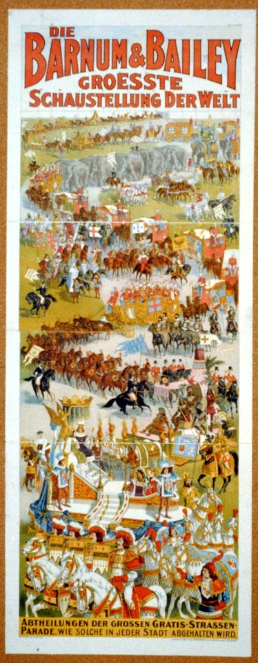 Die Barnum & Bailey Groesste Schaustellung Der Welt. Abtheilungen Der Grossen Gratis-Strassen-Parade, ... LCCN2002719036