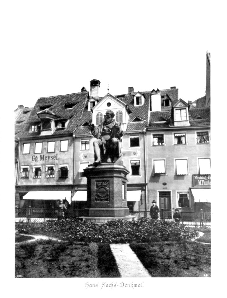 Die Baudenkmäler der Stadt Nürnberg 018 Hans Sachs-Denkmal