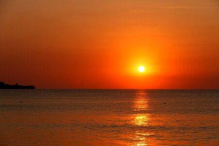 Abendstimmung by the sea sun photo