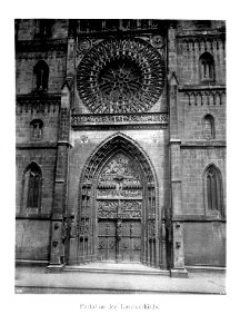 Die Baudenkmäler der Stadt Nürnberg 025 Portal an der Lorenzerkirche