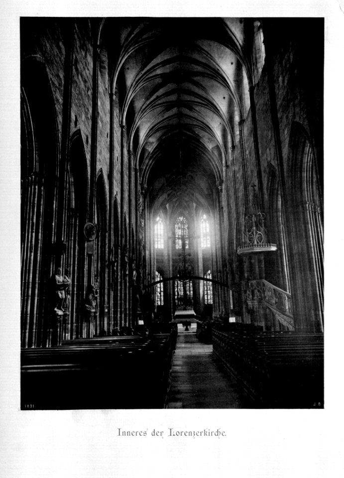 Die Baudenkmäler der Stadt Nürnberg 033 Inneres der Lorenzerkirche