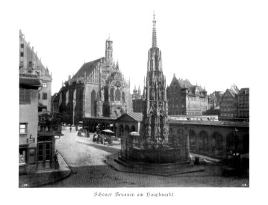 Die Baudenkmäler der Stadt Nürnberg 003 Schöner Brunnen am Hauptmarkt