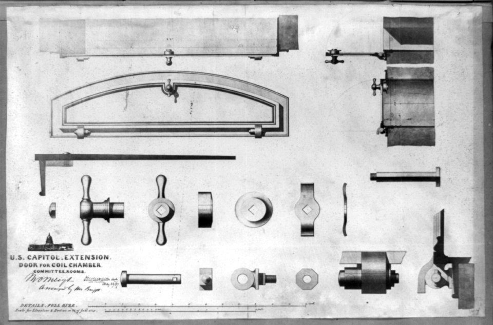 Door for coil chamber, committee rooms LCCN2002717733