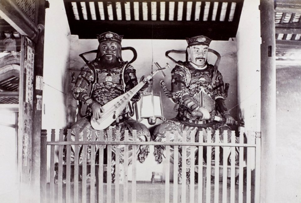 Doorkeepers, Buddhist Temple, Hong Kong by Lai Afong