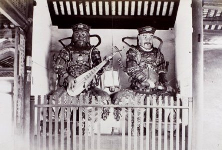 Doorkeepers, Buddhist Temple, Hong Kong by Lai Afong
