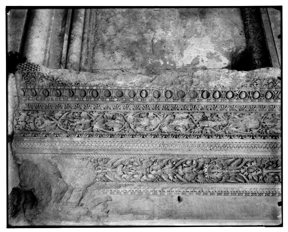 Doorpost carvings in the Temple of Bacchus, Baalbek LOC matpc.07086