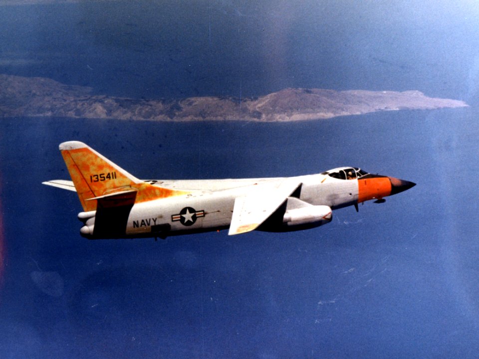 Doouglas NA-3A Skywarrior test aircraft in flight