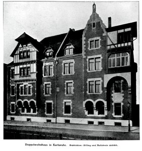 Doppelwohnhaus in Karlsruhe, Architekten Billing und Mallebrein aus Karlsruhe, Kick Jahrgang II