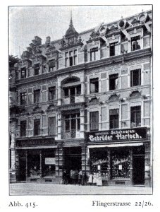 Doppelhaus Flinger Straße Nr. 22 und 26 in Düsseldorf, erbaut von 1890 bis 1891 von Bernhard Tüshaus & von Leo von Abbema für die Firma Christian Unkelbach photo