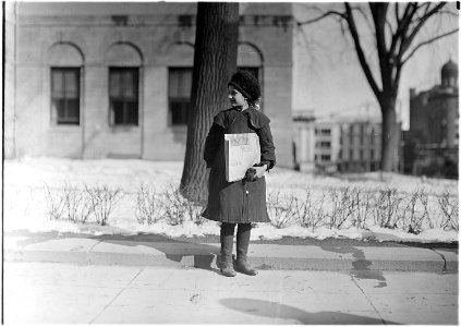 Dora Nevins, 12 years old. Been selling 1 year. Hartford, Conn. - NARA - 523177
