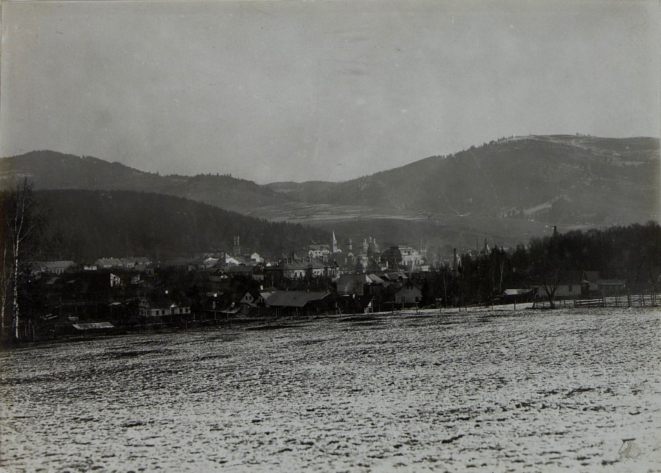 Dorna Watra (Rumänien) Blick gegen die Stadt 1917 (BildID 15457354)