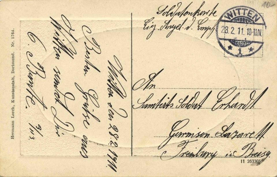 Dortmund, Nordrhein-Westfalen - Kaiser-Wilhelm-Denkmal mit Ruhrtal (back) (Zeno Ansichtskarten)