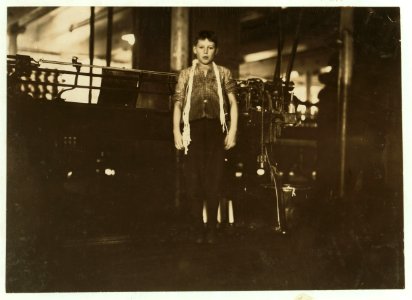 Dosilav Loselle, 6 Gardner Rd. (At his Machine) Young band boy in 5 and 6; been there three months. LOC nclc.02451
