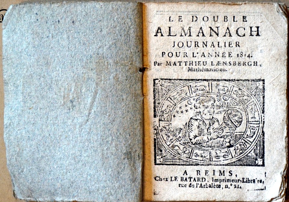 Double almanach journalier 1814 09619