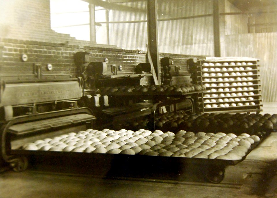 Dough and baked bread loafs, Is-sur-Tille (Cote d’Or), France, February 4, 1919 (32712531620)
