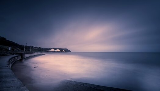 Beach gloom sunrise