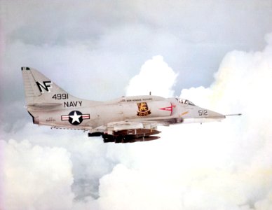 Douglas A-4F, VA-212, NF512, USS Bon Homme Richard, CVA-31, North Vietnam, Summer 1968