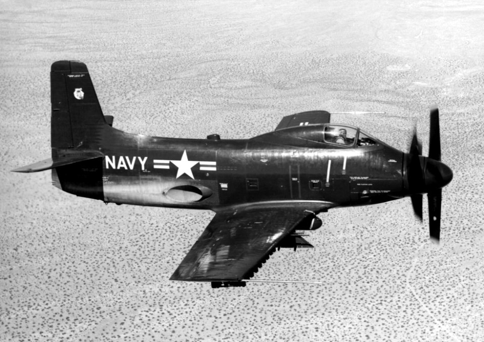 Douglas A2D-1 in flight 1954