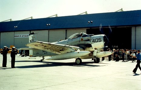 Douglas A-1H Skyraider retirement at NAS Lemoore in April 1968