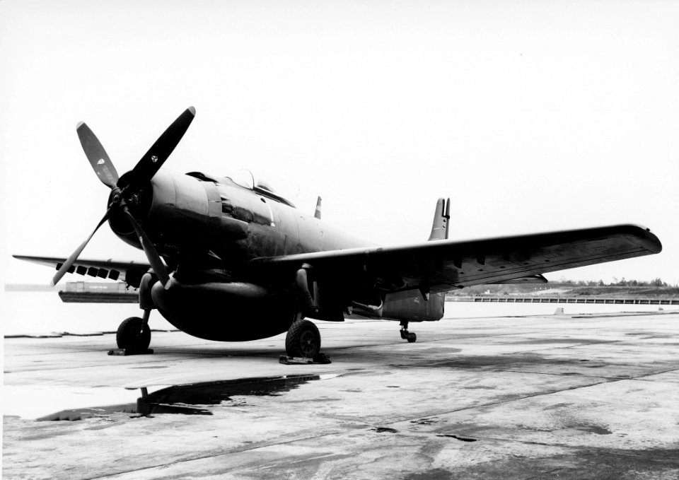 Douglas AD-2W Skyraider front view