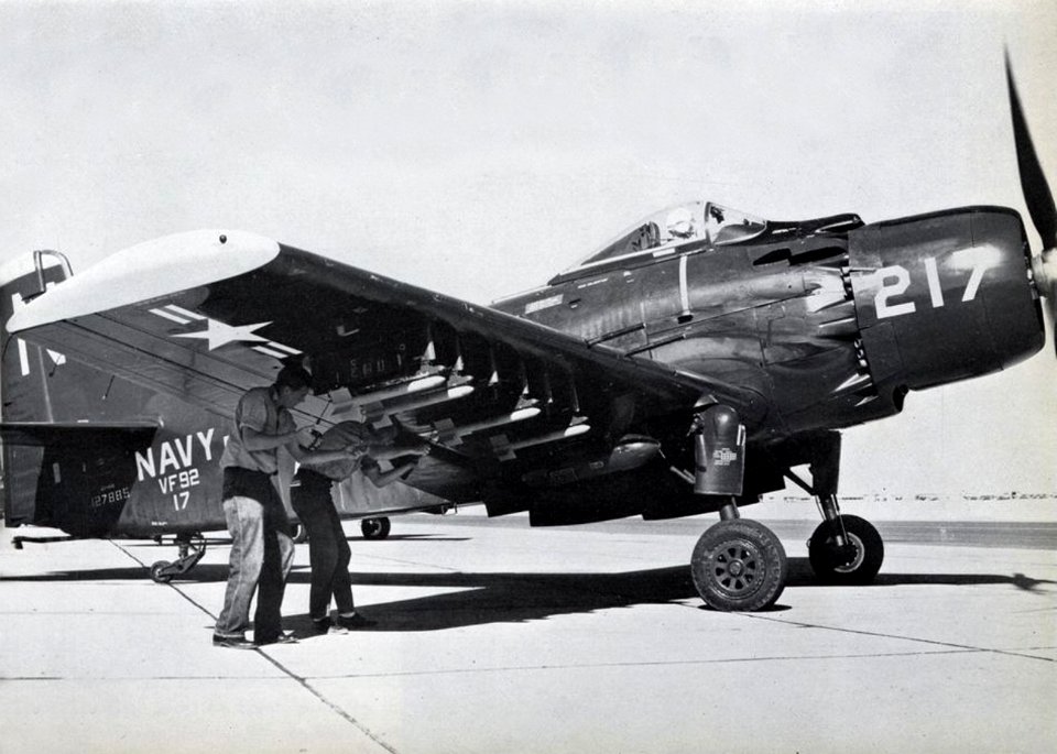 Douglas AD-4N Skyraider of VF-92, in 1956