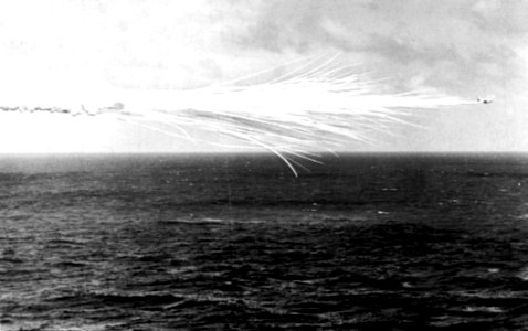 Douglas A-4C Skyhawk lays smoke screen off Puerto Rico, in 1964