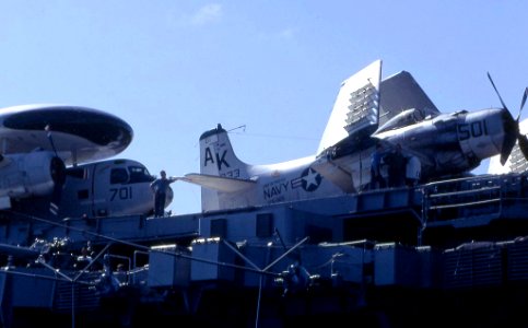 Douglas A-1J Skyraider of VA-145 aboard USS Intrepid (CVS-11), 1967