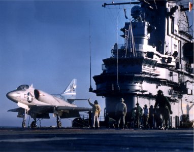 Douglas A-4A USS Hancock CVA-19 1958