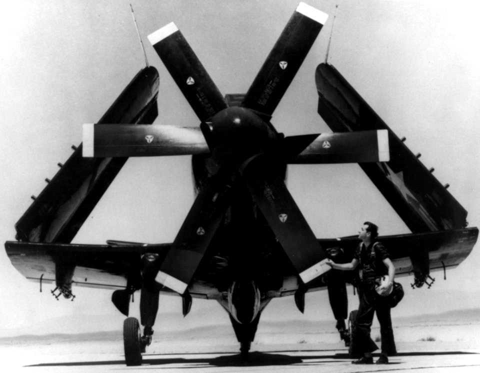 Douglas A2D Skyshark front view