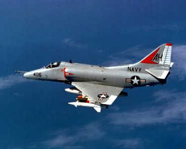 Douglas A-4E Skyhawk of VA-164 in flight over Vietnam on 21 November 1967 (6430101)