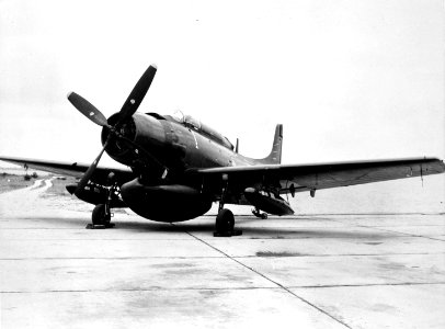 Douglas AD-3W Skyraider on the ground, circa in the late 1940s (74237082)