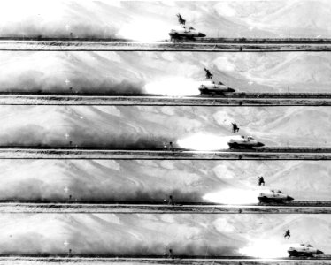 Douglas F5D ejection seat test in 1956