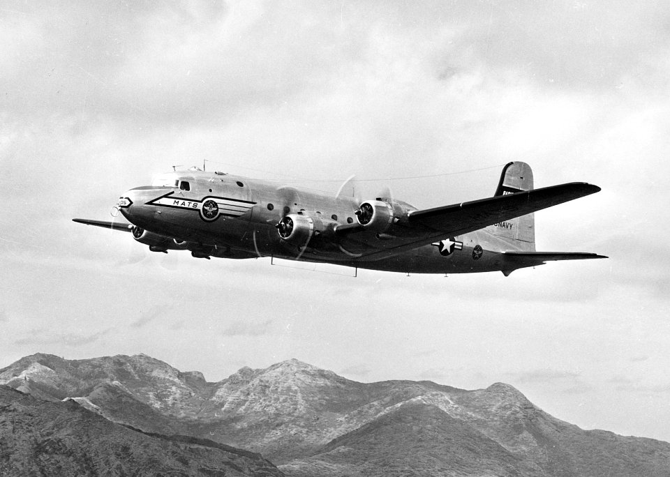 Douglas R5D MATS Pacific Division in flight