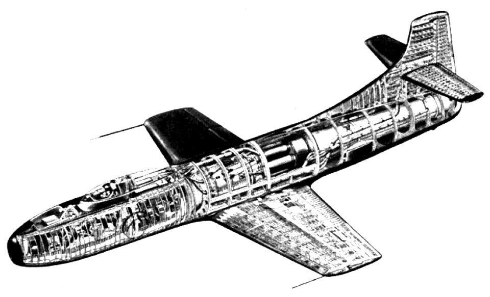 Douglas D-558-1 Skystreak drawing 1947