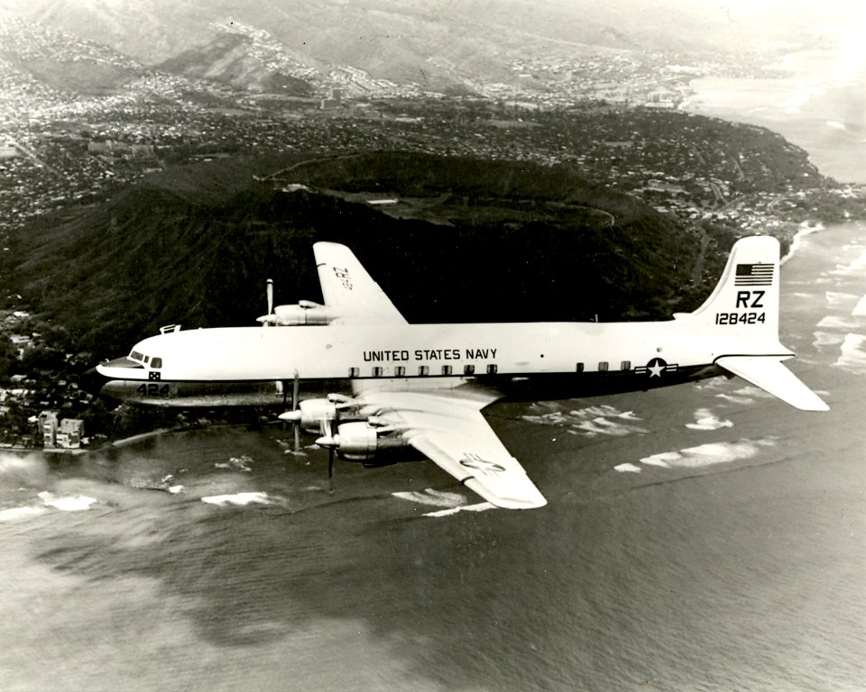 Douglas VC-118B off Honululu