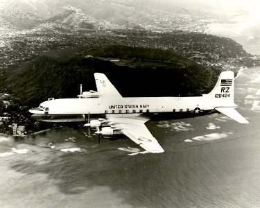Douglas VC-118B off Honululu