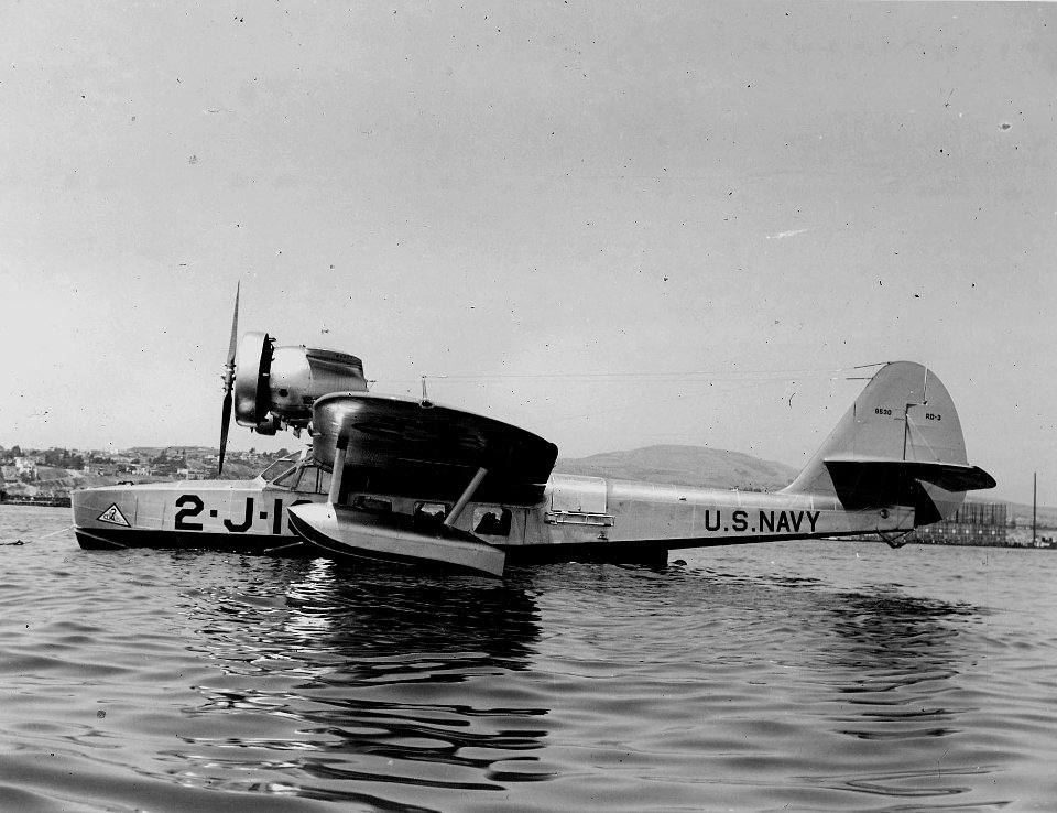 Douglas RD-3 of VJ-2 on water 1930s